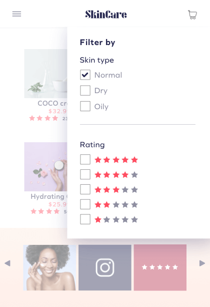 Filter Products by Rating