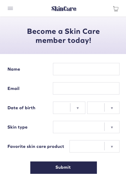 In-store loyalty program signup